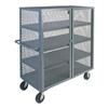 Jamco Mesh Security Truck, 4 Shelves, 57"H x 48"W x 24"D, Gray, 1/Each Jamco Mesh Security Truck, 4 Shelves, 57"H x 48"W x 24"D, Gray, 1/Each