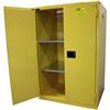 Jamco Safety Cabinet, Standard, 90 gal, Self-Closing Doors, 65"H x 43"W x 34"D, Yellow, 1/Each Jamco Safety Cabinet, Standard, 90 gal, Self-Closing Doors, 65"H x 43"W x 34"D, Yellow, 1/Each