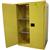 Jamco Safety Cabinet, Standard, 90 gal, Self-Closing Doors, 65"H x 43"W x 34"D, Yellow, 1/Each Jamco Safety Cabinet, Standard, 90 gal, Self-Closing Doors, 65"H x 43"W x 34"D, Yellow, 1/Each