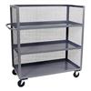 Jamco Mesh Truck, 3-Sided, 3 Shelves, Gray, 1/Each Jamco Mesh Truck, 3-Sided, 3 Shelves, Gray, 1/Each