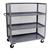 Jamco Mesh Truck, 3-Sided, 3 Shelves, Gray, 1/Each Jamco Mesh Truck, 3-Sided, 3 Shelves, Gray, 1/Each