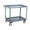 Jamco Service Cart, 2 Shelves, 30"L x 35"H x 18"W, Gray, 1/Each Jamco Service Cart, 2 Shelves, 30"L x 35"H x 18"W, Gray, 1/Each