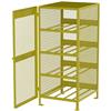 Jamco 8 Gas Cylinder Storage Cabinet, Horizontal, 71"H x 33"W x 40"D, Yellow, 1/Each Jamco 8 Gas Cylinder Storage Cabinet, Horizontal, 71"H x 33"W x 40"D, Yellow, 1/Each