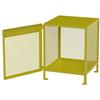 Jamco 4 Propane Cylinder Storage Cabinet, Vertical, 40"H x 33"W x 34"D, Yellow, 1/Each Jamco 4 Propane Cylinder Storage Cabinet, Vertical, 40"H x 33"W x 34"D, Yellow, 1/Each