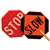 Cortina Stop & Slow Aluminum Paddle Sign Cortina Stop & Slow Aluminum Paddle Sign