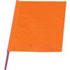 Cortina All-Weather Traffic Flag, 18" x 18" w/ 24" Dowel, Fluorescent Orange, 1/Each Cortina All-Weather Traffic Flag, 18" x 18" w/ 24" Dowel, Fluorescent Orange, 1/Each
