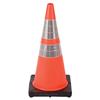 Cortina DW Series Traffic Cone, 28" w/ 4" & 6" Reflective Collars, 7 lb, Orange/Black, 1/Each Cortina DW Series Traffic Cone, 28" w/ 4" & 6" Reflective Collars, 7 lb, Orange/Black, 1/Each