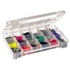 Akro-Mils® Plastic Storage Case, 18 Compartments, 14 3/8"L x 2 1/2"H x 9 1/2"W, 1/Each Akro-Mils® Plastic Storage Case, 18 Compartments, 14 3/8"L x 2 1/2"H x 9 1/2"W, 1/Each