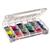 Akro-Mils® Plastic Storage Case, 18 Compartments, 14 3/8"L x 2 1/2"H x 9 1/2"W, 1/Each Akro-Mils® Plastic Storage Case, 18 Compartments, 14 3/8"L x 2 1/2"H x 9 1/2"W, 1/Each