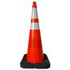 Enviro-Cone® Traffic Cone, 36" w/ 4" & 6" Reflective Collars, 12 lb (Florida DOT Approved Stencil), Orange/Black, 1/Each Enviro-Cone® Traffic Cone, 36" w/ 4" & 6" Reflective Collars, 12 lb (Florida DOT Approved Stencil), Orange/Black, 1/Each