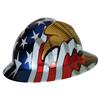 MSA V-Gard® Freedom Series™ Hat, American Flag w/ 2 Eagles, 1/Each MSA V-Gard® Freedom Series™ Hat, American Flag w/ 2 Eagles, 1/Each