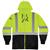 Ergodyne® Glowear® 8372 Hi-Vis Class 3 Zip Up Hooded Sweatshirt, Type R, Large, Lime, 1/Each Ergodyne® Glowear® 8372 Hi-Vis Class 3 Zip Up Hooded Sweatshirt, Type R, Large, Lime, 1/Each