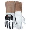 MCR Safety® Top Grain Goatskin Thinsulate® Lined Welding Gloves, Large, White/Black/Brown, 1/Pair MCR Safety® Top Grain Goatskin Thinsulate® Lined Welding Gloves, Large, White/Black/Brown, 1/Pair