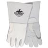 MCR Safety® Premium Elkskin Welding Gloves, Medium, Pearl/Gray, 12/Pair MCR Safety® Premium Elkskin Welding Gloves, Medium, Pearl/Gray, 12/Pair