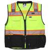 MCR Safety® ANSI Class 2 Solid Front Mesh Safety Vest, Small, Hi-Vis Lime, 1/Each MCR Safety® ANSI Class 2 Solid Front Mesh Safety Vest, Small, Hi-Vis Lime, 1/Each