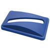 Trust® Svelte® Paper Recycling Top, 2 3/4"H x 20 5/8"W x 11 5/16"D, Blue, 1/Each Trust® Svelte® Paper Recycling Top, 2 3/4"H x 20 5/8"W x 11 5/16"D, Blue, 1/Each