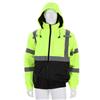 MCR Safety® Insulated Two Toned Class 3 Bomber Jacket, 4X-Large, Fluorescent Lime/Black, 1/Each MCR Safety® Insulated Two Toned Class 3 Bomber Jacket, 4X-Large, Fluorescent Lime/Black, 1/Each