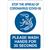 Brady® "Stop the Spread of Coronavirus (COVID-19)..." Sign, Self-Sticking Polyester, 10" x 7", Blue/White, 1/Each Brady® "Stop the Spread of Coronavirus (COVID-19)..." Sign, Self-Sticking Polyester, 10" x 7", Blue/White, 1/Each