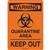 Brady® "Warning Quarantine Area Keep Out" Sign, Aluminum, 10" x 7", Black/Orange, 1/Each Brady® "Warning Quarantine Area Keep Out" Sign, Aluminum, 10" x 7", Black/Orange, 1/Each