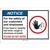 Brady® "Notice For the Safety of Our Customers and Employees..." Sign, Self-Sticking Polyester, 7" x 10", Blue/White, 1/Each Brady® "Notice For the Safety of Our Customers and Employees..." Sign, Self-Sticking Polyester, 7" x 10", Blue/White, 1/Each