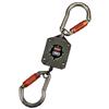 Ergodyne® Squids® 3003 Retractable Tool Lanyard w/ Dual Locking Carabiners w/ Swiveling Anchor End, 8"–48", Gray, 1/Each Ergodyne® Squids® 3003 Retractable Tool Lanyard w/ Dual Locking Carabiners w/ Swiveling Anchor End, 8"–48", Gray, 1/Each