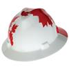 MSA V-Gard® Freedom Series™ Hat, Canadian Flag, White w/ Red Maple Leaf, 1/Each MSA V-Gard® Freedom Series™ Hat, Canadian Flag, White w/ Red Maple Leaf, 1/Each