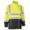 Radians® RW07 High Visibility Rain Jacket, Large, Hi-Vis Green/Black, 1/Each Radians® RW07 High Visibility Rain Jacket, Large, Hi-Vis Green/Black, 1/Each