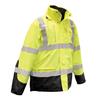 Radians® Three-In-One Weatherproof Parka, Medium, Hi-Vis Green/Black, 1/Each Radians® Three-In-One Weatherproof Parka, Medium, Hi-Vis Green/Black, 1/Each