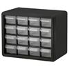 Akro-Mils® Plastic Storage Cabinet, 16 Drawer (Small), Black, 1/Each Akro-Mils® Plastic Storage Cabinet, 16 Drawer (Small), Black, 1/Each