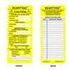 Brady® Scafftag® Caution Inserts, 7 5/8" x 3 1/4", Yellow, 100/Pkg Brady® Scafftag® Caution Inserts, 7 5/8" x 3 1/4", Yellow, 100/Pkg