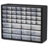 Akro-Mils® Plastic Storage Cabinet, 44 Drawer (12 Large/32 Small), Black, 1/Each Akro-Mils® Plastic Storage Cabinet, 44 Drawer (12 Large/32 Small), Black, 1/Each