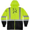 Ergodyne® Glowear® 8372 Hi-Vis Class 3 Zip Up Hooded Sweatshirt, Type R, 3X-Large, Lime, 1/Each Ergodyne® Glowear® 8372 Hi-Vis Class 3 Zip Up Hooded Sweatshirt, Type R, 3X-Large, Lime, 1/Each
