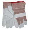 MCR Safety® Industry Standard Leather Palm Gloves, Gunn Pattern, 2 1/2" Starched Cuffs, ANSI Abrasion 4, Puncutre 4, Contact Heat 3, Large, Gray Striped, 12/Pair MCR Safety® Industry Standard Leather Palm Gloves, Gunn Pattern, 2 1/2" Starched Cuffs, ANSI Abrasion 4, Puncutre 4, Contact Heat 3, Large, Gray Striped, 12/Pair