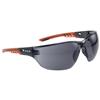 Bolle Safety Ness+ Safety Glasses, Black/Orange, Smoke Lens, 1/Each Bolle Safety Ness+ Safety Glasses, Black/Orange, Smoke Lens, 1/Each