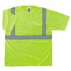 Ergodyne® GloWear® 8289 Eco Type R Calss 2 Hi-Vis T-Shirt, Small, Lime, 1/Each Ergodyne® GloWear® 8289 Eco Type R Calss 2 Hi-Vis T-Shirt, Small, Lime, 1/Each