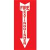 Brady® "Fire Extinguisher" w/ Arrow Vinyl Sign Brady® "Fire Extinguisher" w/ Arrow Vinyl Sign