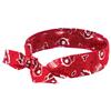 Ergodyne® Chill-Its® 6700 Cooling Bandana, Polymer Crystals, Tie Closure, Red Western, 1/Each Ergodyne® Chill-Its® 6700 Cooling Bandana, Polymer Crystals, Tie Closure, Red Western, 1/Each