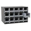 Akro-Mils® 19-Series Heavy-Duty Steel Storage Cabinet, 15 Drawer (Drawer Dimensions: 3 1/16"H x 3 3/16"W x 10 9/16"D), Gray, 1/Each Akro-Mils® 19-Series Heavy-Duty Steel Storage Cabinet, 15 Drawer (Drawer Dimensions: 3 1/16"H x 3 3/16"W x 10 9/16"D), Gray, 1/Each